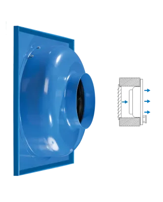 Припливний круглий канальний вентилятор Вентс ВЦC-ПК 200