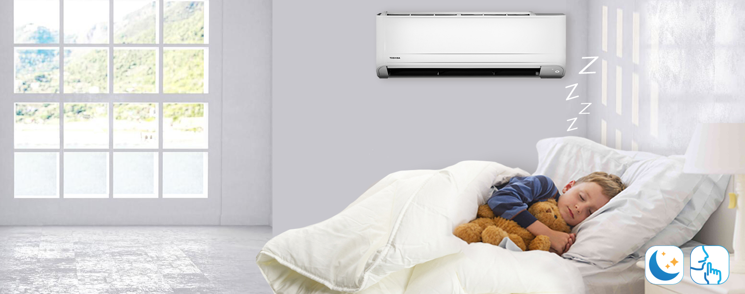 Тихая работа кондиционера Toshiba RAS-24J2KVG-UA/RAS-24J2AVG-UA