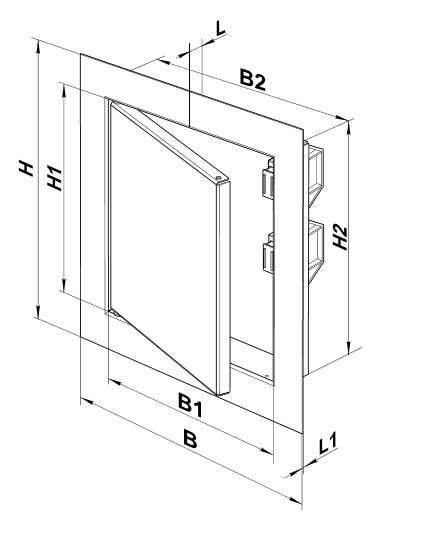 Розміри люка ревізійного
