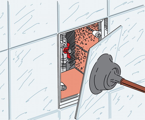 Відкривається люк за допомогою вантуза