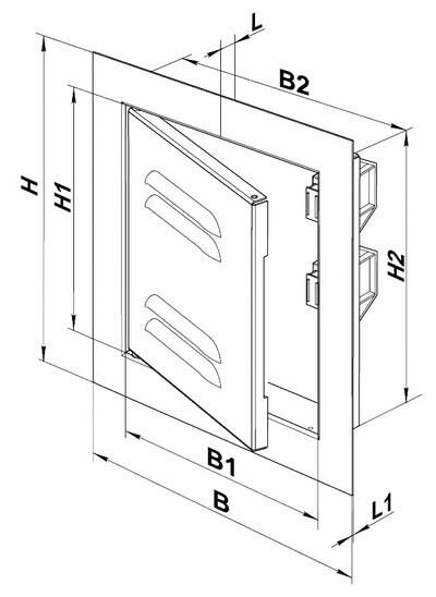 Креслення дверцят