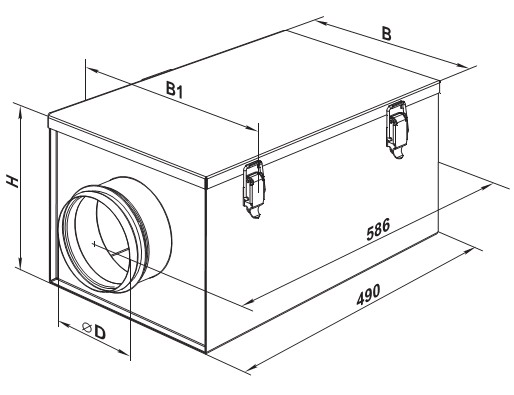 Креслення кишенькового фільтру фбк