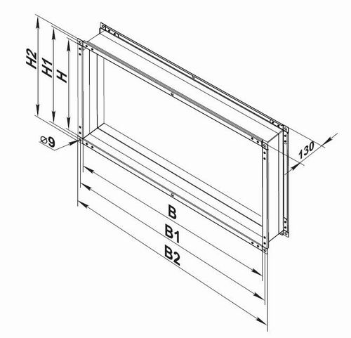 Розміри прямокутної вставки 