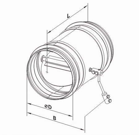Креслення зворотного клапана ком1