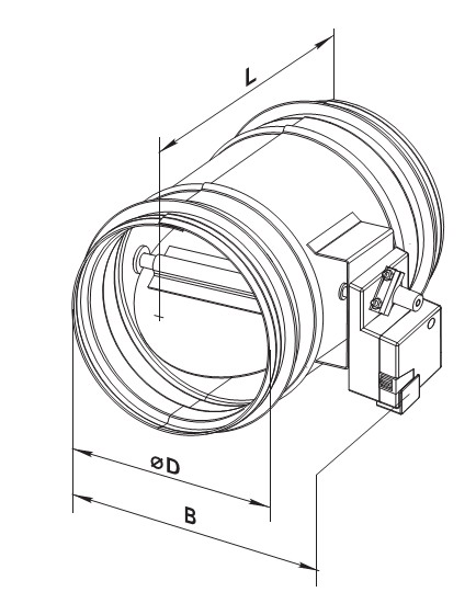 Креслення з розмірами клапанів кра