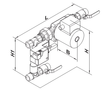 Креслення і розміри вузла