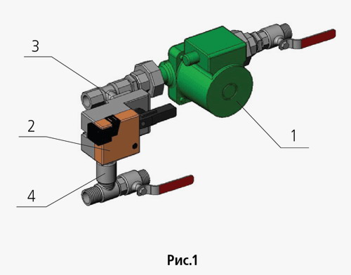 Конструкція вузла змішувача для водяного нагрівача