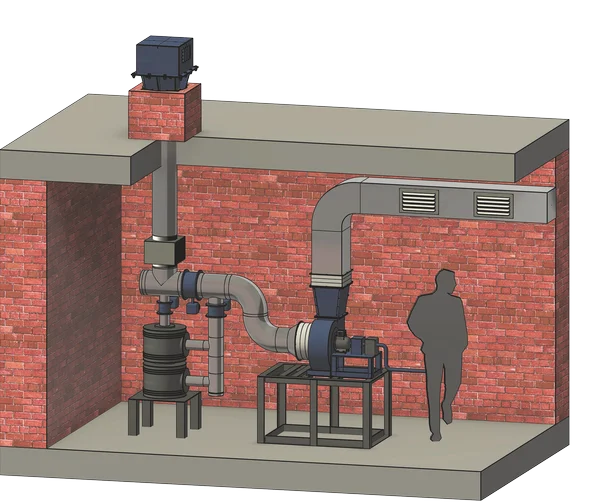 Приклад вентиляції бомбосховища та укриттів