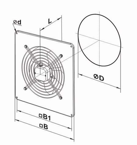 Чертеж вентилятора