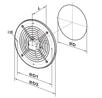 Приєднувальні і габаритні розміри