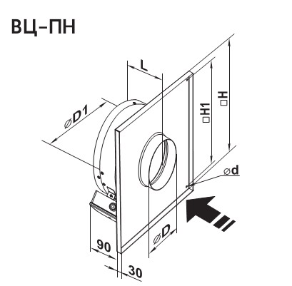 Креслення вентилятора вц-пн