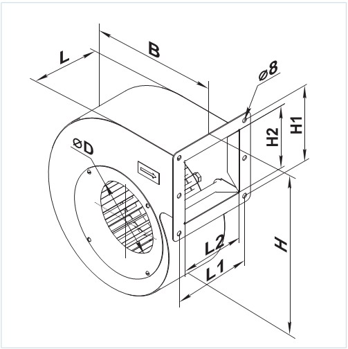 Креслення і габаритні розміри ВЦУ