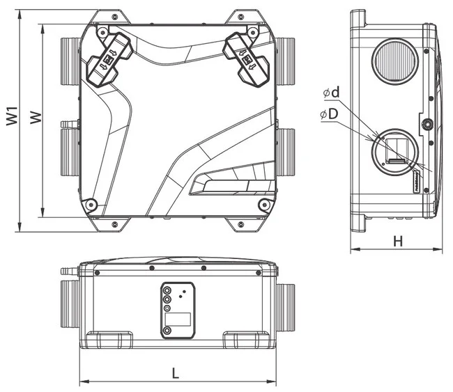  Размеры габаритные чертежи