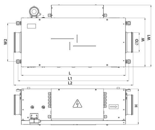 Розміри установки