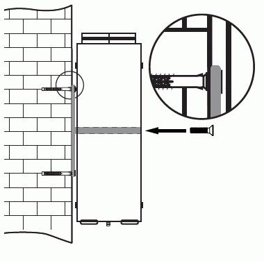 Монтаж к стене