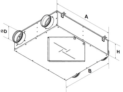 Чертеж вентиляционного агрегата