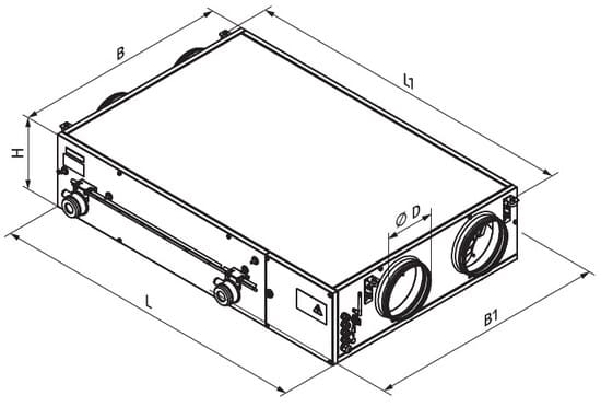 Чертеж вентиляционного агрегата