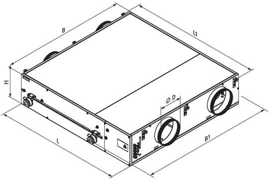 Чертеж вентиляционного агрегата