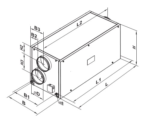 Габаритные размеры и чертеж вентс вут эг ес