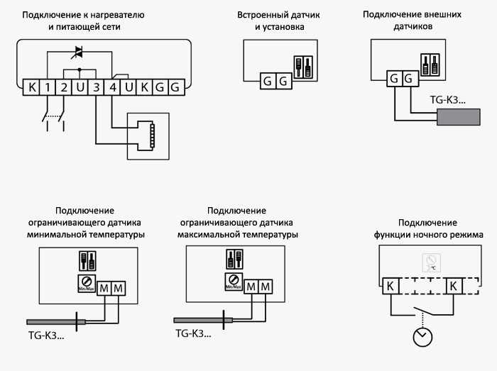 Схема підключення симістора