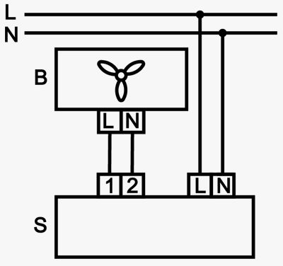 Підключення до вентилятора