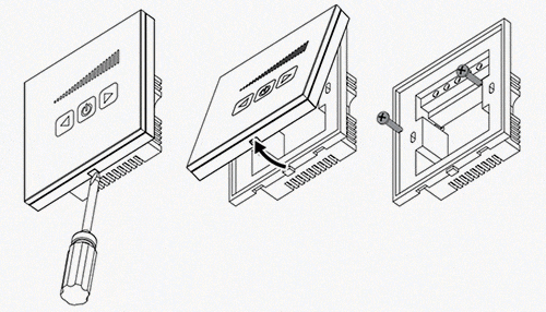 Схема монтажу на стіні
