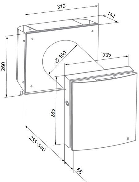 Креслення для тонкої стіни