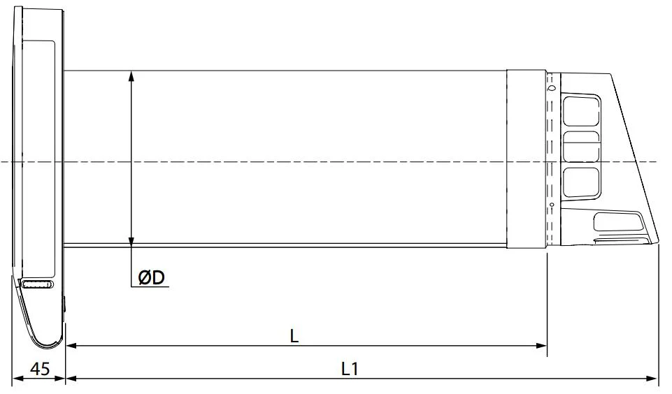 Габаритні розміри вигляд фронт