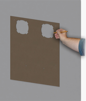 Шаблон під отвори