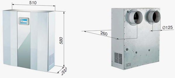 Креслення установки з розмірами