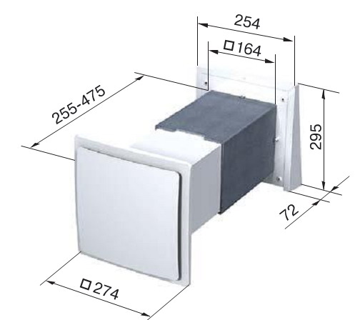 Креслення з габаритними розмірами Комфо СА- 50